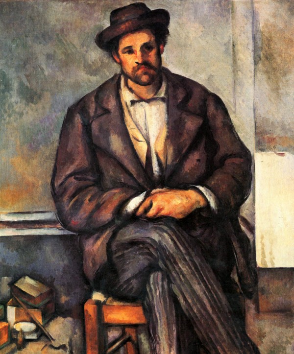 Sitzender Bauer by Paul Cezanne